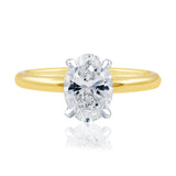 1.50 Carat Oval Diamond Solitaire Engagement Ring in 18k Gold from LeGassick Jewellery Gold Coast, Australia.