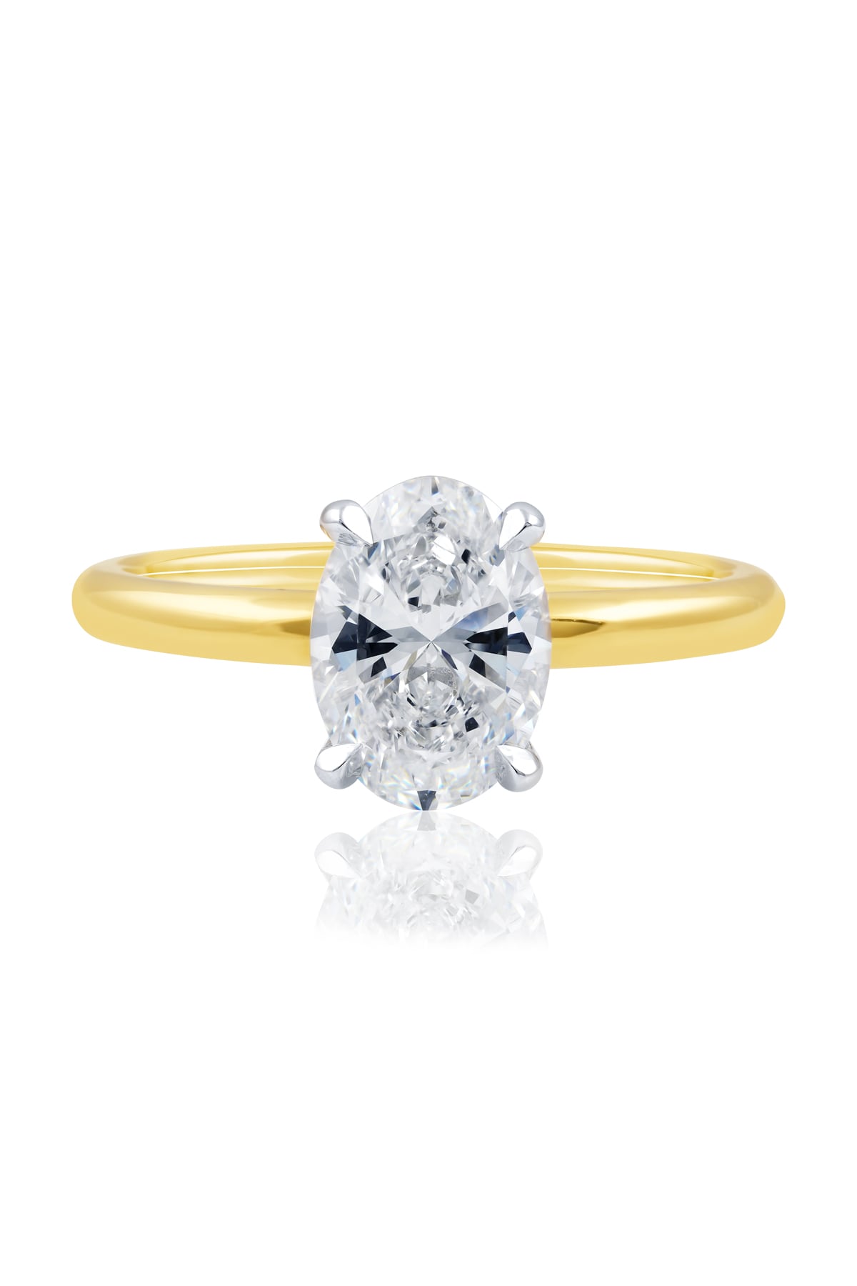 1.50 Carat Oval Diamond Solitaire Engagement Ring in 18k Gold from LeGassick Jewellery Gold Coast, Australia.