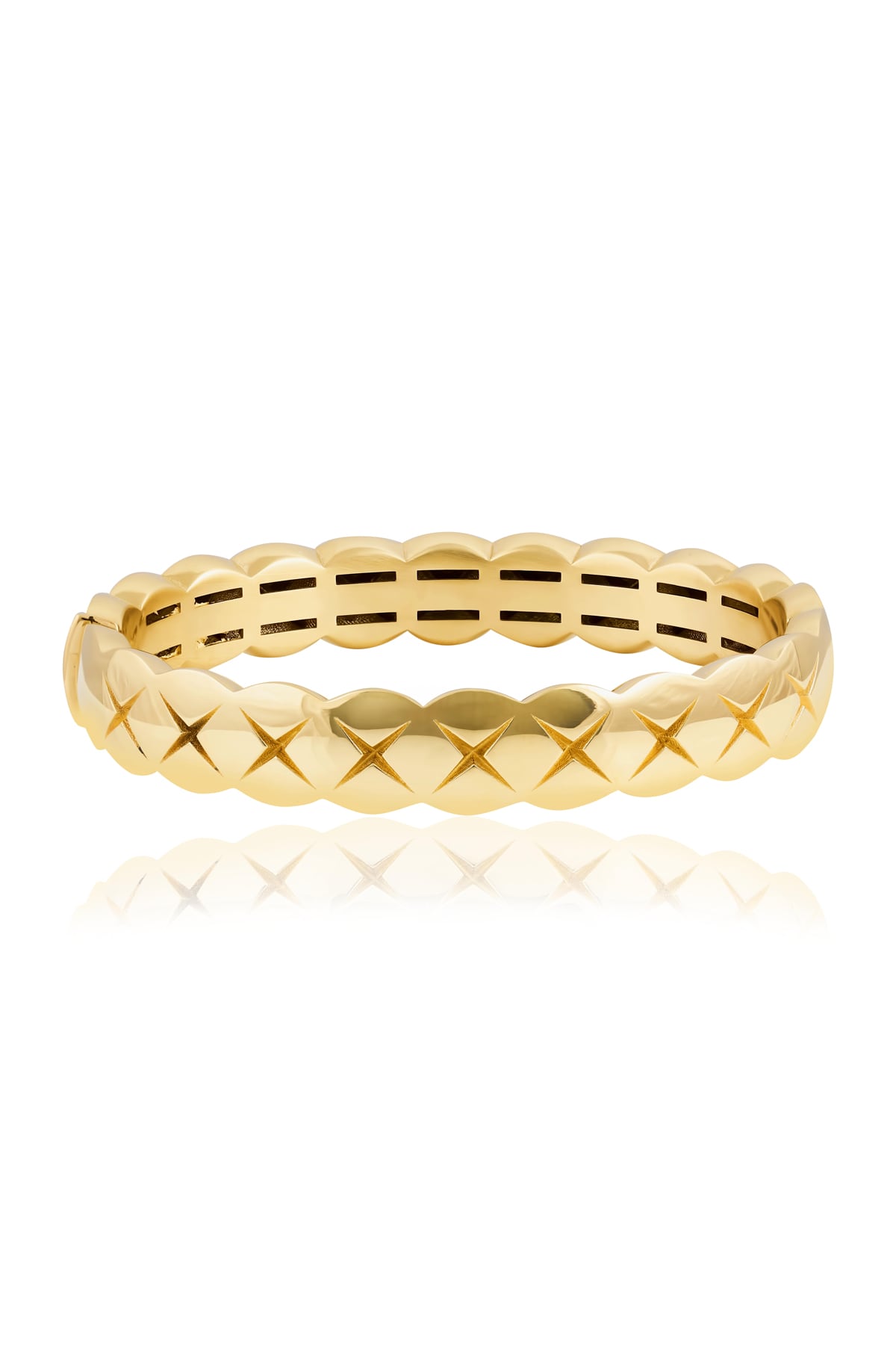 Italian Designer Hinged Bangle from LeGassick Fine Jewellery, Gold Coast, Australia.