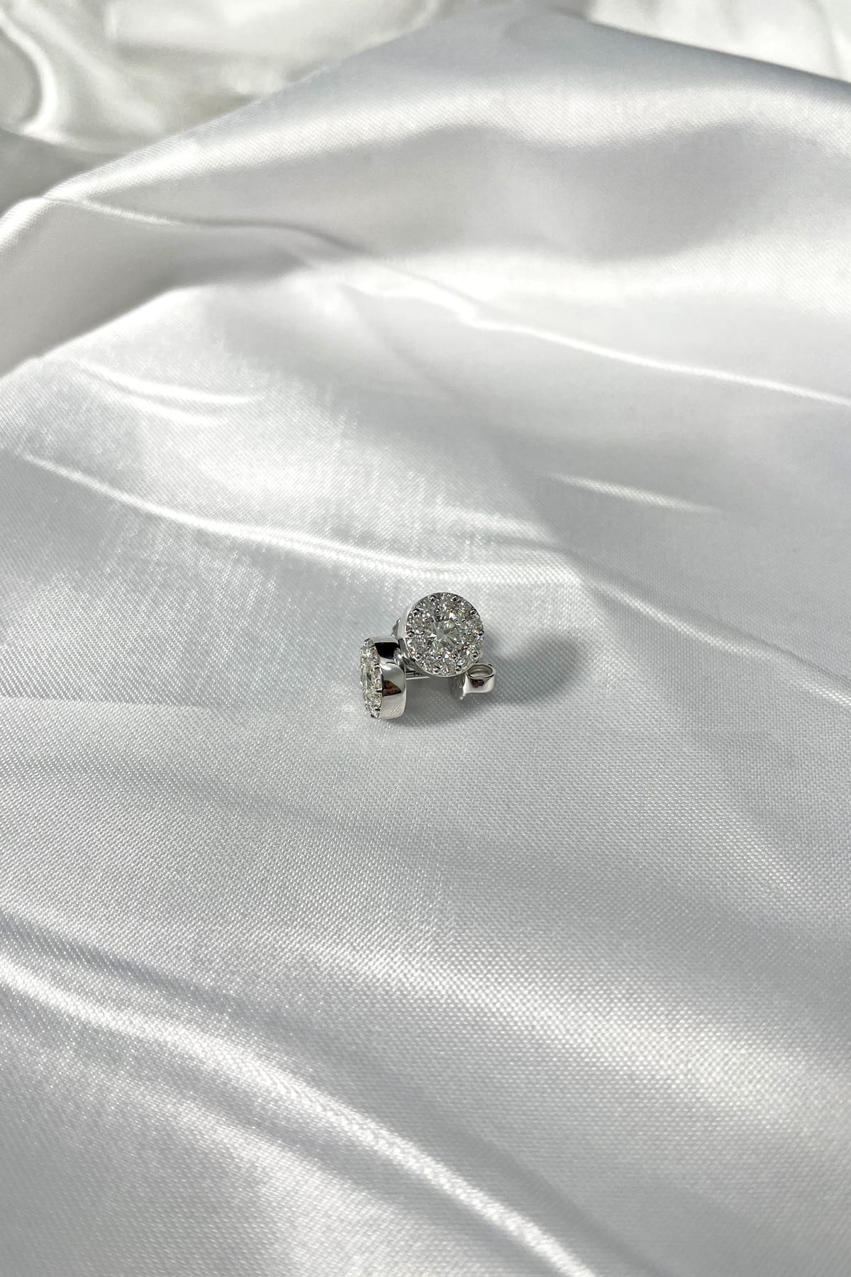 18 Carat White Gold Fulfillment Diamond Stud Earrings From Hearts On Fire available at LeGassick Diamonds and Jewellery Gold Coast, Australia.