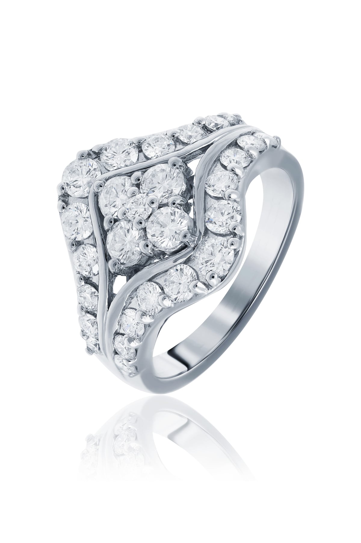 Stunning 1.73 Carat Diamond Set Ring In 18ct White Gold available from LeGassick Fine Jewellery, Gold Coast, Australia. Showrooms at Pacific Fair and Runaway Bay Centre.