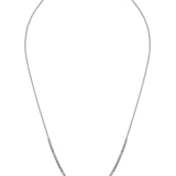 2.42 Carat Diamond Tennis Necklet With Chain In 18 Carat White Gold from LeGassick Jewellery, Gold Coast, Australia.