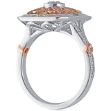 Diamond Ring with Pink Argyle Diamonds Set In 18ct White Gold & Rose Gold from LeGassick Jewellery, Gold Coast, Australia.