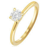 Yellow Gold 0.50ct Round Cut FSI1 Claw Set Diamond Ring from LeGassick Jewellery, Gold Coast, Australia.