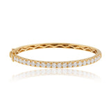 Claw Set 4 Carat Diamond Bangle In 18ct Yellow Gold available from LeGassick Fine Jewellery, Gold Coast, Australia. Showrooms at Pacific Fair and Runaway Bay Centre.