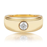 Diamond Bezel Set Ring In 18ct Yellow Gold available from LeGassick Fine Jewellery, Gold Coast, Australia. Showrooms at Pacific Fair and Runaway Bay Centre.
