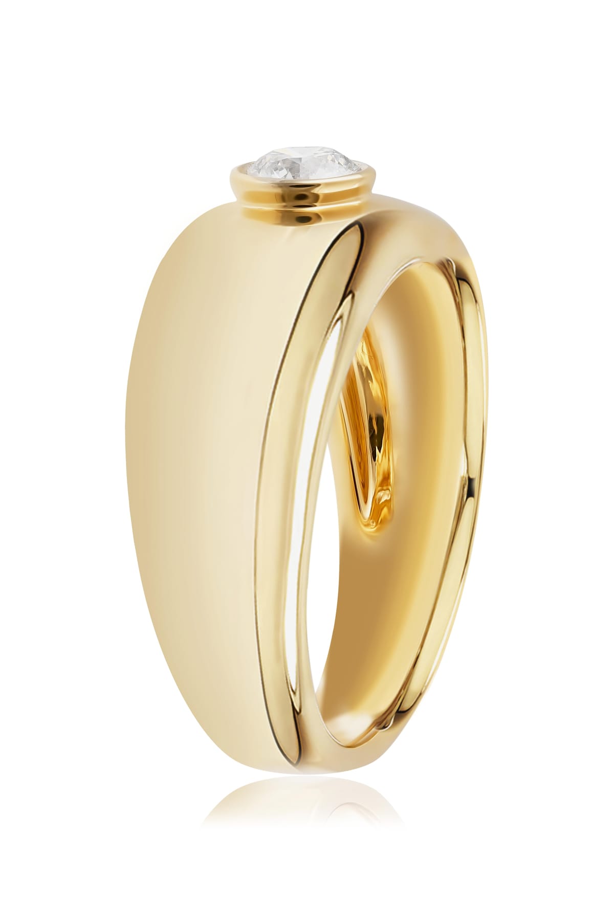 Diamond Bezel Set Ring In 18ct Yellow Gold available from LeGassick Fine Jewellery, Gold Coast, Australia. Showrooms at Pacific Fair and Runaway Bay Centre.