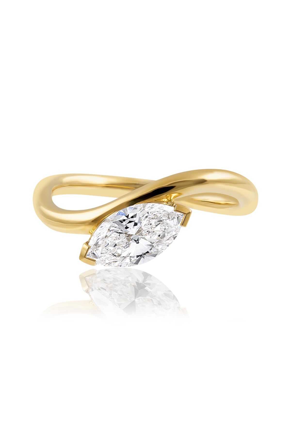 18ct Yellow Gold Marquise Diamond Set Ring available from LeGassick Fine Jewellery, Gold Coast, Australia. Showrooms at Pacific Fair and Runaway Bay Centre.