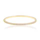 1 Carat Diamond Set Hinged Bangle In Yellow Gold from LeGassick Jewellery.