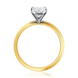 The Elizabeth Ring… 2.00 Carat Oval 4 Claw Solitaire Lab Created Diamond Ring. Part of The Madison Collection and exclusive to LeGassick.