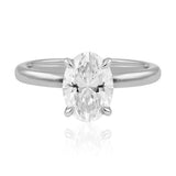 The Elizabeth Ring… 2.00 Carat Oval 4 Claw Solitaire Lab Created Diamond Ring. Part of The Madison Collection and exclusive to LeGassick Jewellery.