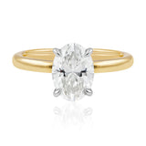 The Elizabeth Ring… 2.00 Carat Oval 4 Claw Solitaire Lab Created Diamond Ring. Part of The Madison Collection and exclusive to LeGassick Jewellery.