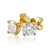 The Anna Diamond Studs… 2 Carat Lab Created Diamond Stud Earrings In Yellow Gold. Part of The Madison Collection and exclusive to LeGassick Jewellery.