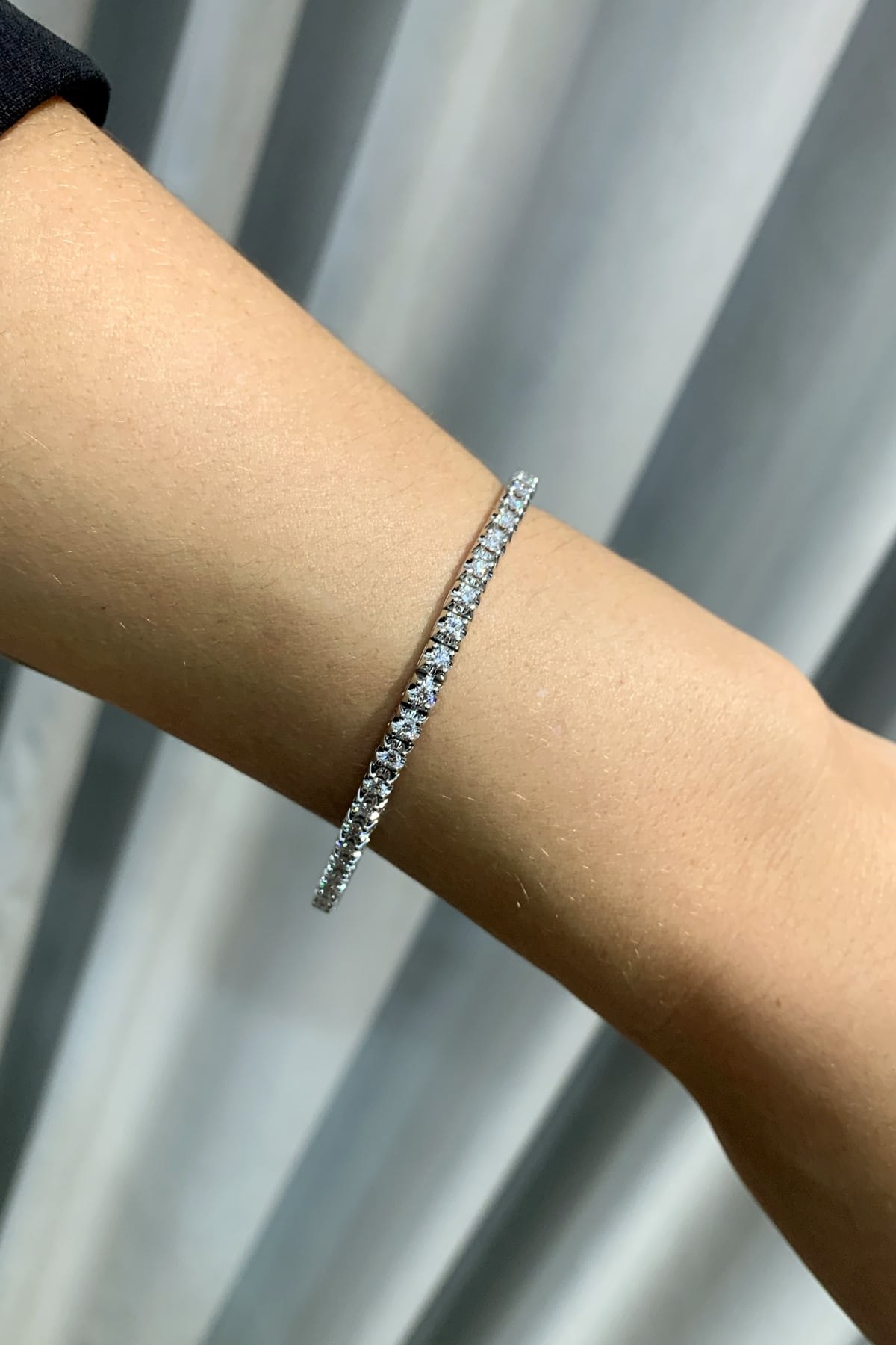2 Carat Diamond Tennis Bracelet in 9ct White Gold available at LeGassick Diamonds and Jewellery Gold Coast, Australia.