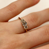 Trilogy Style Diamond Ring In Yellow Gold from LeGassick Jewellery, Gold Coast, Australia.