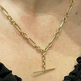 3+1 Handmade Cable 6.0mm with T-Bar Chain 50cm In 9 Carat Yellow Gold available from LeGassick Fine Jewellery, Gold Coast, Australia. Showrooms at Pacific Fair and Runaway Bay Centre.