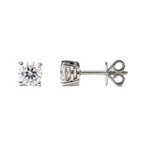 4 Claw Diamond Studs In 9 Carat White Gold from LeGassick Jewellery Gold Coast.