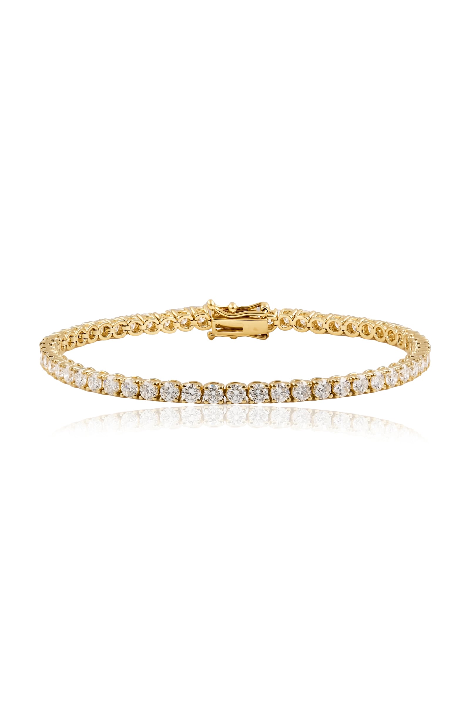 Carrie Tennis Bracelet... 5.45 Carat Lab Diamond Tennis Bracelet In Yellow Gold. Part of The Madison Collection and exclusive to LeGassick.