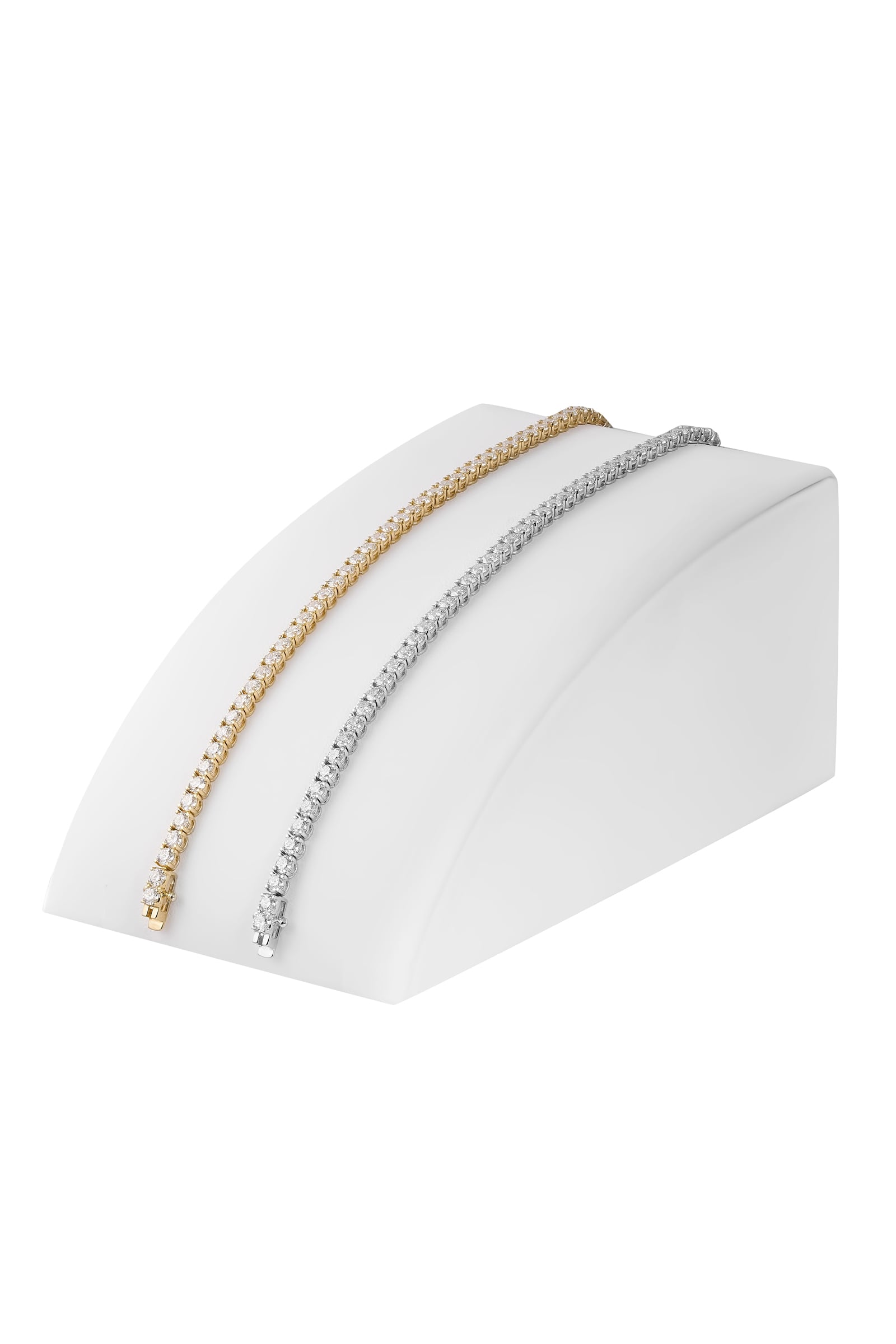 5.45 Carat Lab Diamond Tennis Bracelets In Yellow Gold. Part of The Madison Collection and exclusive to LeGassick Jewellery.