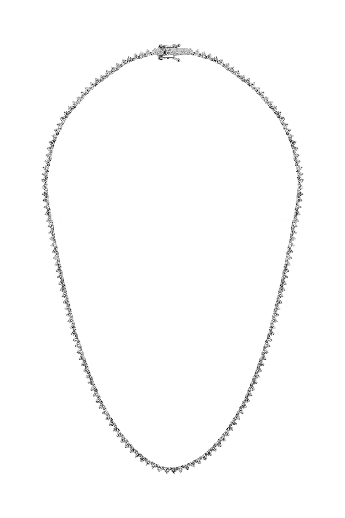 Diamond Tennis Necklace In 9 Carat White Gold from LeGassick Jewellery, Gold Coast, Australia.