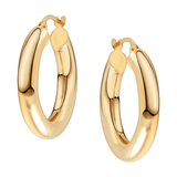 4mm Tube Hoop Earrings In 9 Carat Yellow Gold available from LeGassick Fine Jewellery, Gold Coast, Australia. Showrooms at Pacific Fair and Runaway Bay Centre.