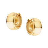 7.5mm Wide Plain Huggie Earrings In 9 Carat Yellow Gold available from LeGassick Fine Jewellery, Gold Coast, Australia. Showrooms at Pacific Fair and Runaway Bay Centre.