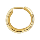 7.5mm Wide Plain Huggie Earrings In 9 Carat Yellow Gold available from LeGassick Fine Jewellery, Gold Coast, Australia. Showrooms at Pacific Fair and Runaway Bay Centre.