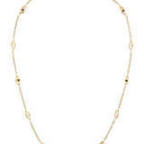 Yellow Gold Alternating Chain with Heavy Diamond Shapes Necklet from LeGassick Jewellery, Gold Coast, Australia.