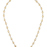 Yellow Gold Alternating Chain with Smooth Diamond Shapes Necklet from LeGassick Jewellery, Gold Coast, Australia.