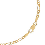 Bevelled Diamond Cut Figaro Bracelet 19cm In 9 Carat Yellow Gold available from LeGassick Fine Jewellery, Gold Coast, Australia. Showrooms at Pacific Fair and Runaway Bay Centre.