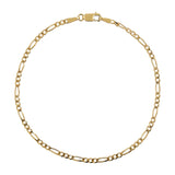 Bevelled Diamond Cut Figaro Bracelet 19cm In 9 Carat Yellow Gold available from LeGassick Fine Jewellery, Gold Coast, Australia. Showrooms at Pacific Fair and Runaway Bay Centre.