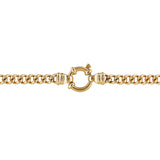 Euro Bolt Curb Link Necklace In 9ct Yellow Gold available from LeGassick Fine Jewellery, Gold Coast, Australia. Showrooms at Pacific Fair and Runaway Bay Centre.