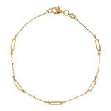 Fancy Cable with Paperclip Link Bracelet In 9 Carat Yellow Gold available from LeGassick Fine Jewellery, Gold Coast, Australia. Showrooms at Pacific Fair and Runaway Bay Centre.