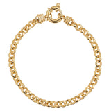 Round Belcher 5.5mm 19cm Bracelet In Solid 9 Carat Yellow Gold from LeGassick Fine Jewellery, Gold Coast, Australia. Showrooms at Pacific Fair and Runaway Bay Centre.