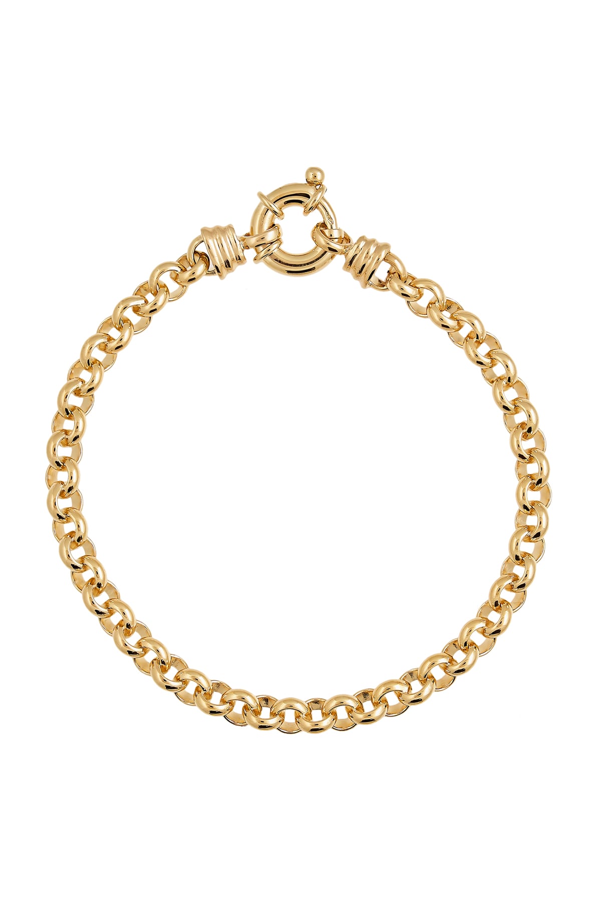 Round Belcher 5.5mm 19cm Bracelet In Solid 9 Carat Yellow Gold from LeGassick Fine Jewellery, Gold Coast, Australia. Showrooms at Pacific Fair and Runaway Bay Centre.