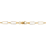 Solid Small Paper Clip 1+1 Style 50cm Chain 10.9g In 9 Carat Yellow Gold available from LeGassick Fine Jewellery, Gold Coast, Australia. Showrooms at Pacific Fair and Runaway Bay Centre.