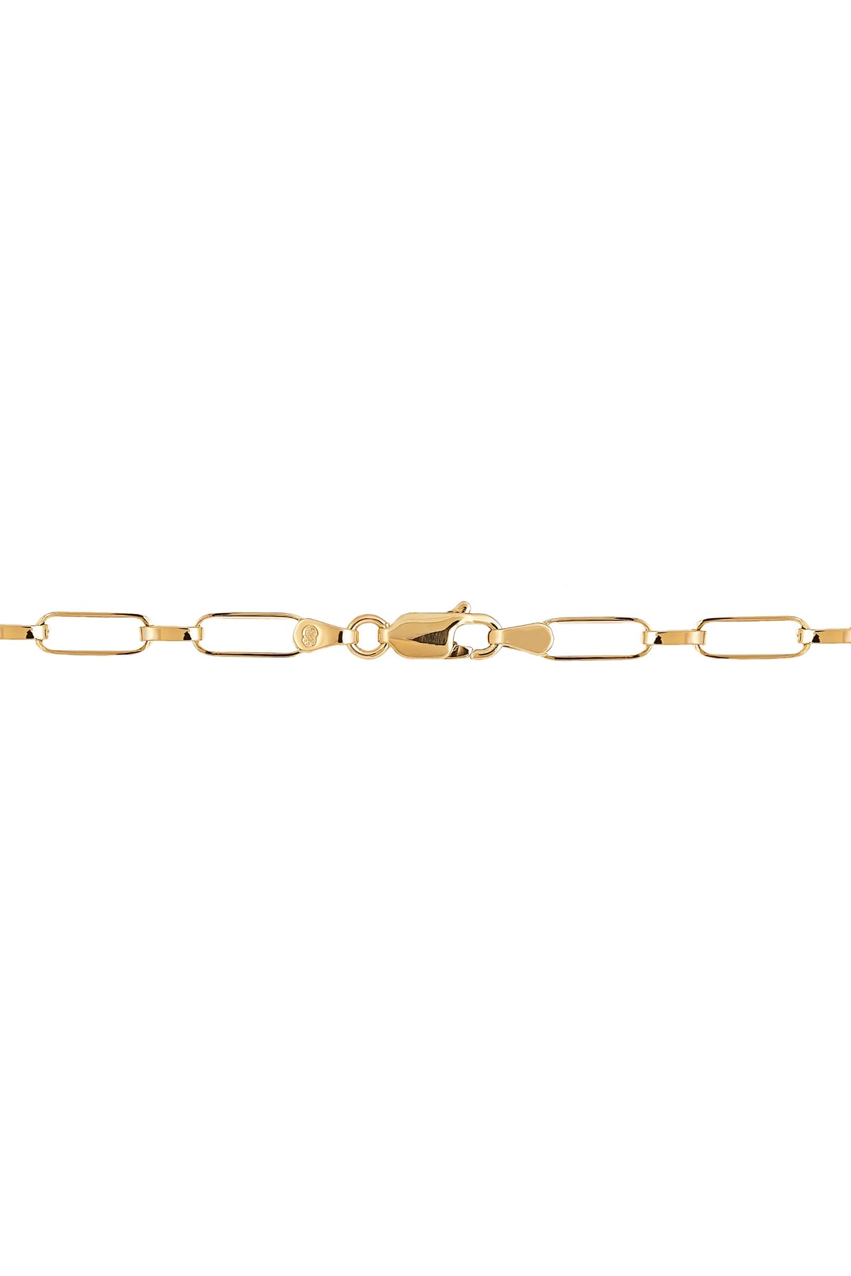 Solid Small Paper Clip 1+1 Style 50cm Chain 10.9g In 9 Carat Yellow Gold available from LeGassick Fine Jewellery, Gold Coast, Australia. Showrooms at Pacific Fair and Runaway Bay Centre.