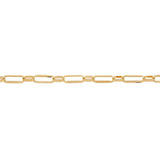 Solid Small Paper Clip 1+1 Style 50cm Chain 10.9g In 9 Carat Yellow Gold available from LeGassick Fine Jewellery, Gold Coast, Australia. Showrooms at Pacific Fair and Runaway Bay Centre.