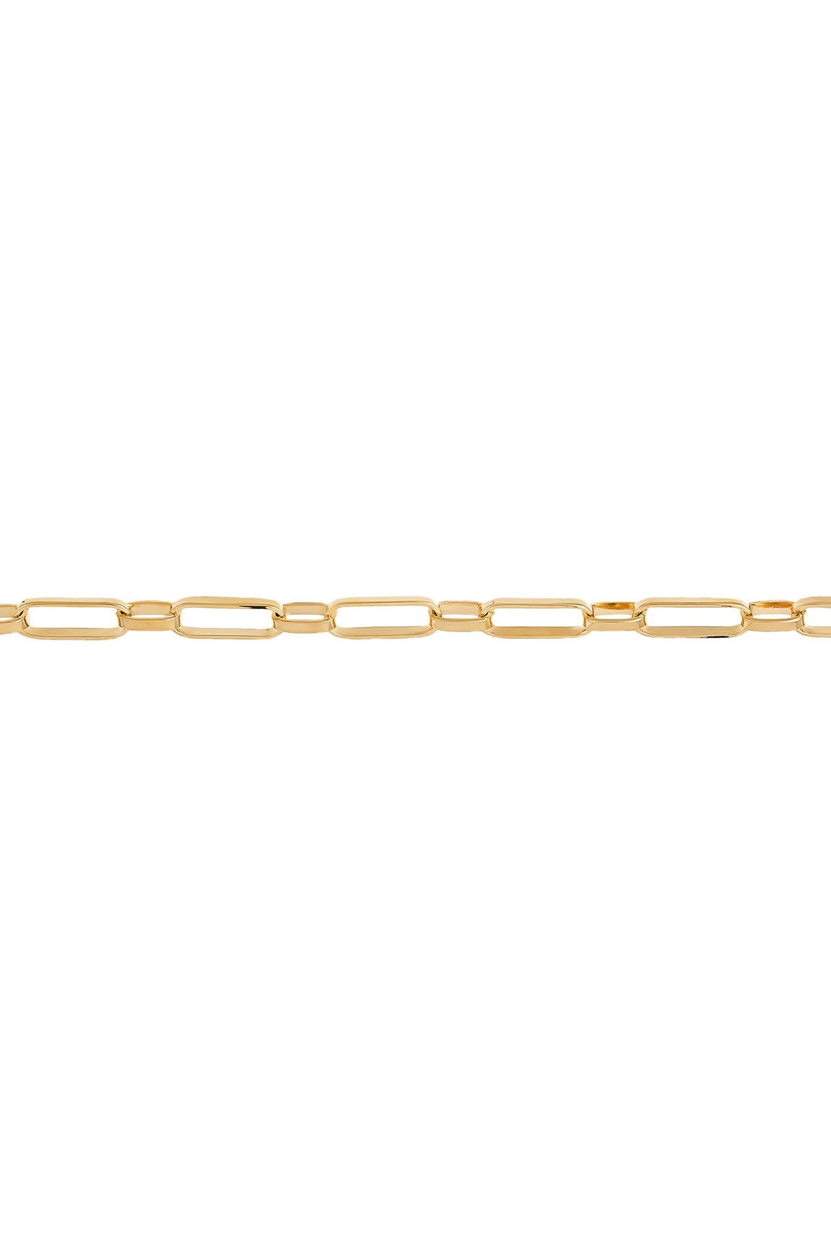 Solid Small Paper Clip 1+1 Style 50cm Chain 10.9g In 9 Carat Yellow Gold available from LeGassick Fine Jewellery, Gold Coast, Australia. Showrooms at Pacific Fair and Runaway Bay Centre.