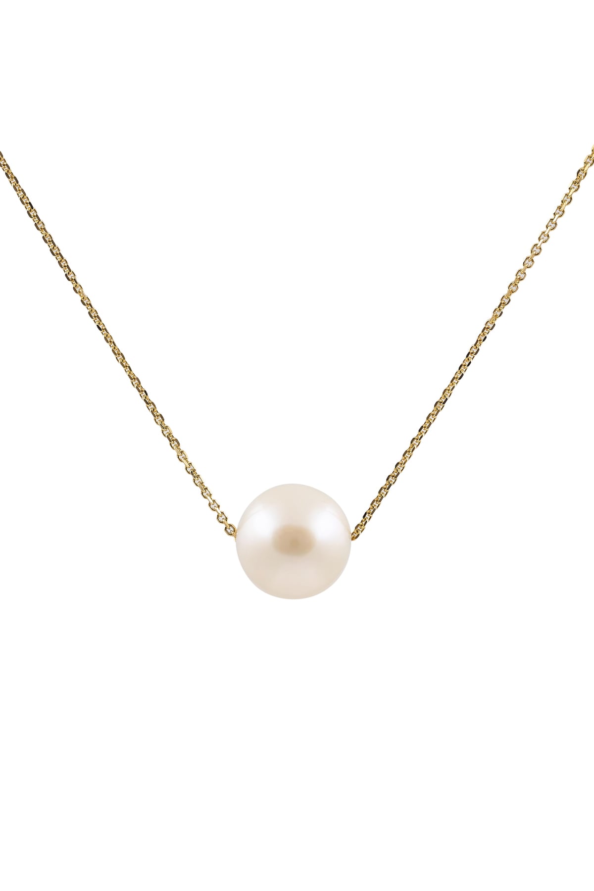 White Freshwater Pearl Set On A 9ct Yellow Gold 45cm Chain available from LeGassick Fine Jewellery, Gold Coast, Australia. Showrooms at Pacific Fair and Runaway Bay Centre.
