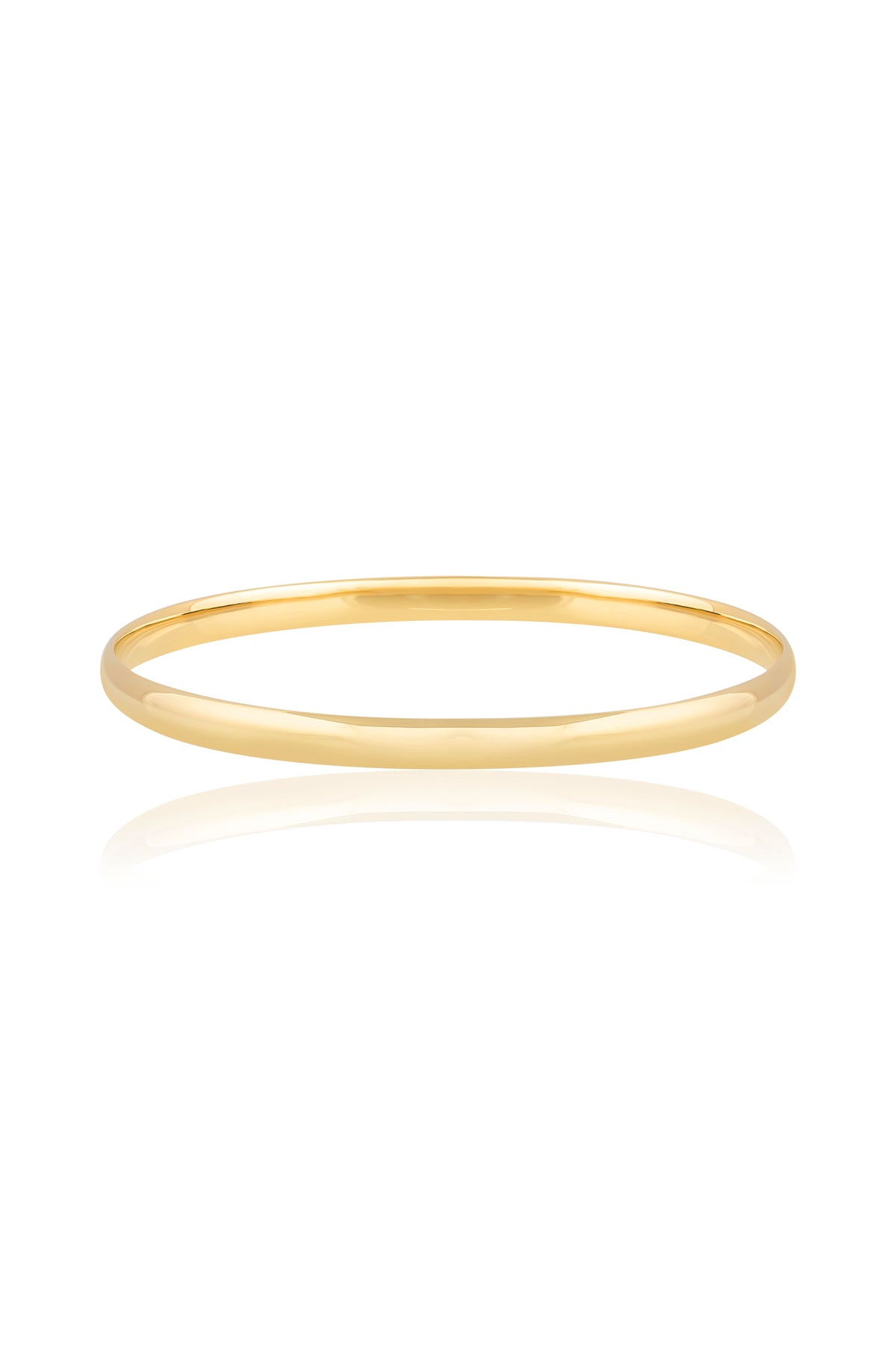 Timeless 9 Carat Yellow Gold 5mm Bangle from LeGassick Jewellery.