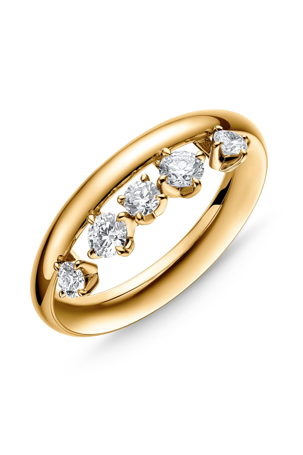 Barre Floating Diamond Ring from Hearts On Fire from LeGassick Jewellery Gold Coast, Australia.