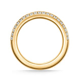 Barre Pave Band in Yellow Gold from Hearts On Fire from LeGassick Jewellery Gold Coast, Australia.