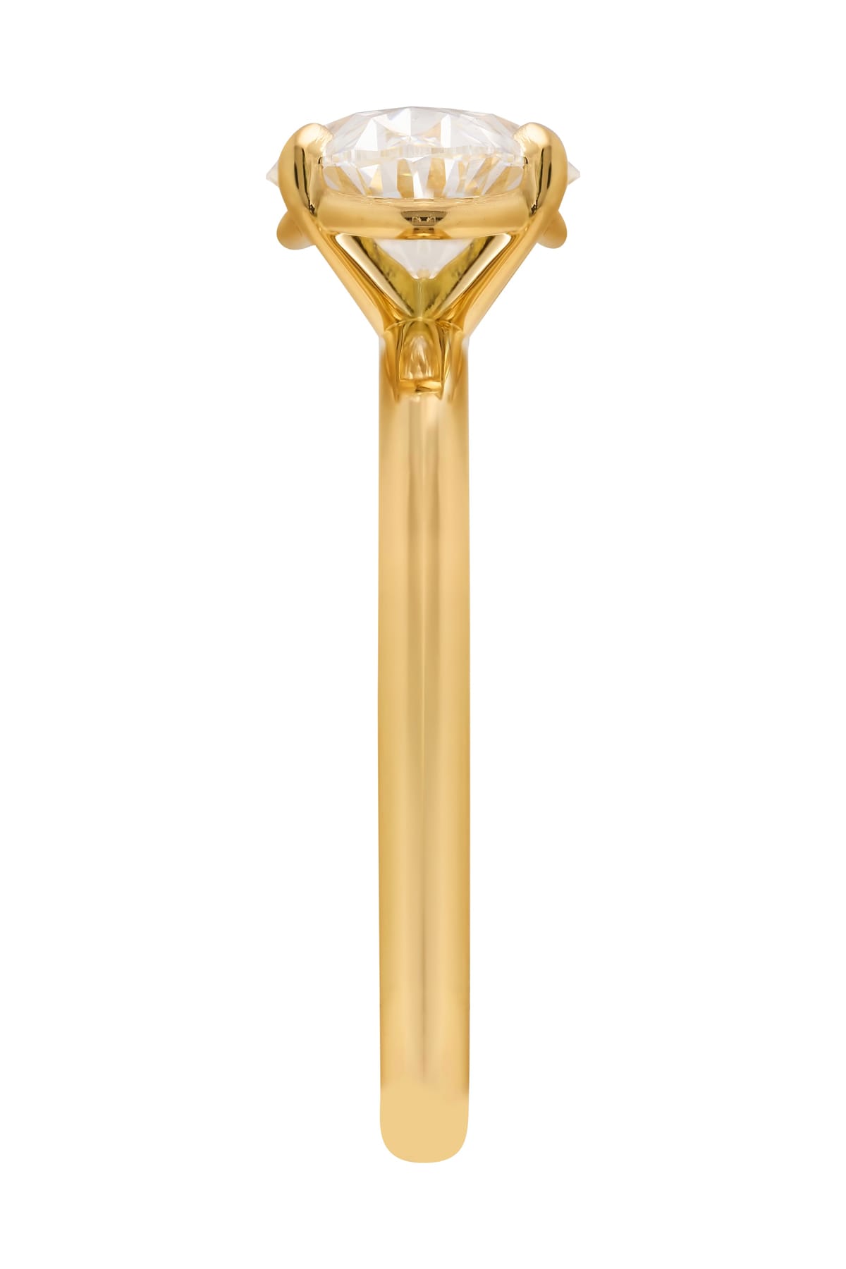 Blair... 2 Carat Oval 4 Claw Solitaire East West Lab Created Diamond Set Ring from The Madison Collection exclusive to LeGassick Jewellery.