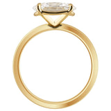 Blair... 2 Carat Oval 4 Claw Solitaire East West Lab Created Diamond Set Ring from The Madison Collection exclusive to LeGassick Jewellery.