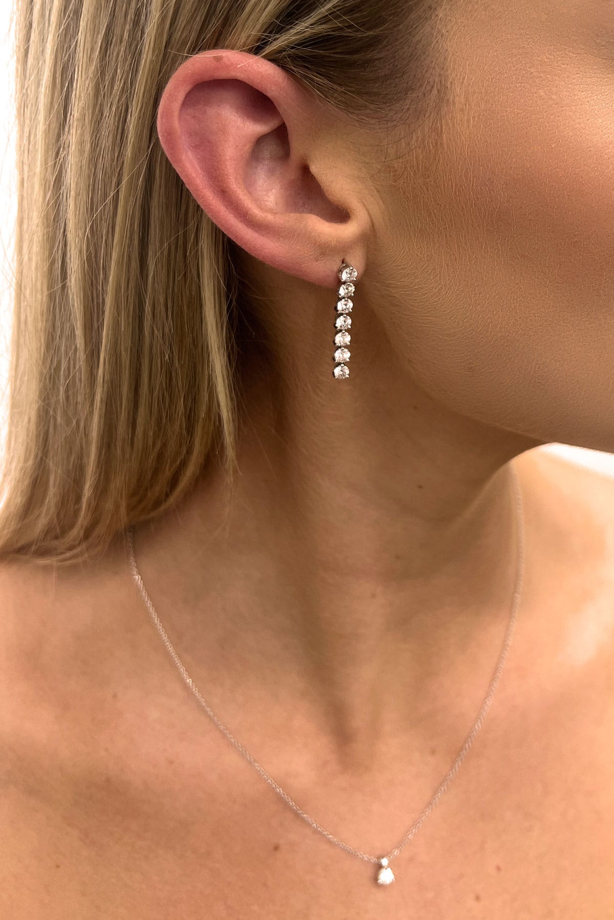 Cascade Medium Stiletto Earrings From Hearts On Fire available from LeGassick Diamonds And Jewellery, Gold Coast Australia.