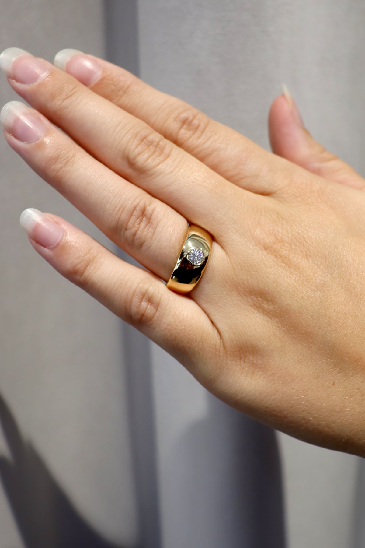 Diamond Bezel Set Ring In 18ct Yellow Gold available from LeGassick Fine Jewellery, Gold Coast, Australia. Showrooms at Pacific Fair and Runaway Bay Centre.