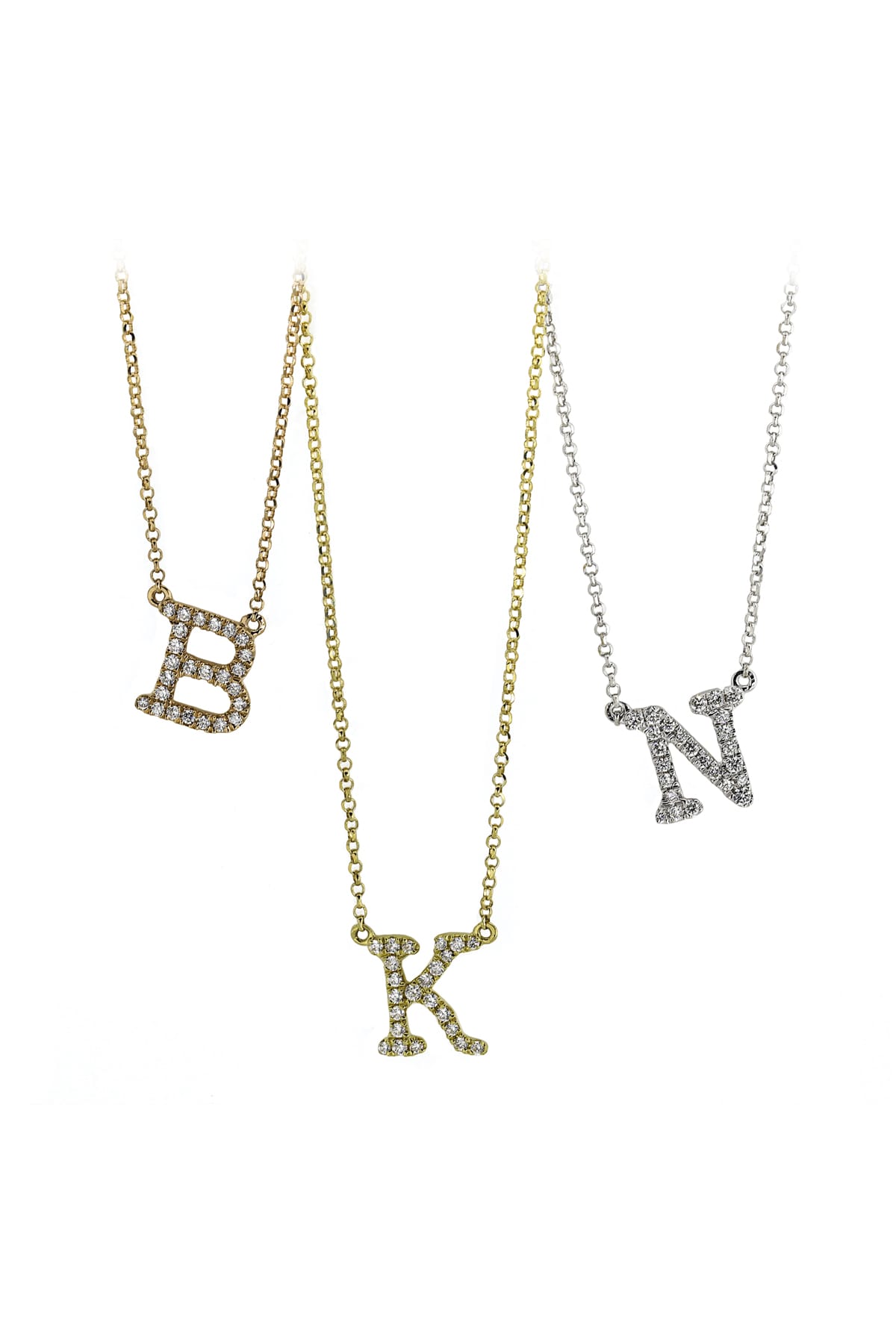Diamond Initial Pendants Gold Coast – LeGassick Fine Jewellery