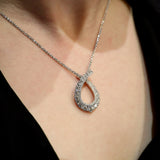 Diamond Set Fancy Pendant in 18k White Gold from LeGassick Jewellery Gold Coast, Australia.