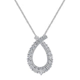 Diamond Set Fancy Pendant in 18k White Gold from LeGassick Jewellery Gold Coast, Australia.